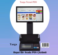 TAZGA DTP-1712 TERAZİ POS SET SSD (2.Ekran YOK - Okuyucu Yok) - 1